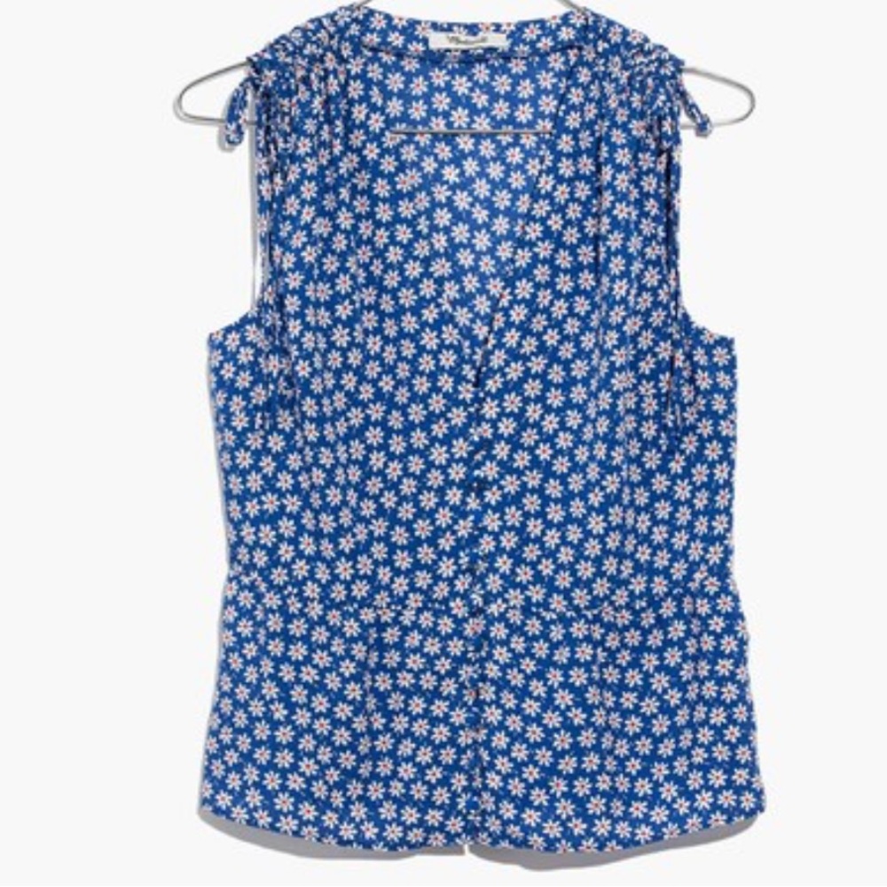 Madewell Belle Top in Mini Daisy Floral Sz 4 like new